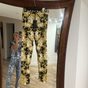 Versace leggings 42 (can fit a medium thru X-Large)